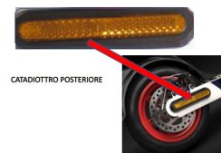 Zadní odrazová sklíčka pro Aprilia eSRZ