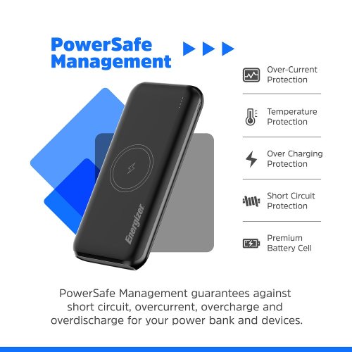 Powerbanka Energizer QE10009PQ Black